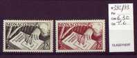 Timbres De MONACO  N° 392/393  Neufs ** Trace Charniére   Côte 6,30 € - Other & Unclassified