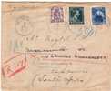 Belgique-Belgie L/Avion 1948 Roclenge Sur Geer V. South Africa Recommande Fortune        A0042P - Cartas & Documentos