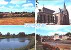 Cpm Vervins (02, Aisne) Multivues : Vue Générale , église , étang Du Blanc Caillou , Entrée De La Commune. Edit Mage - Vervins