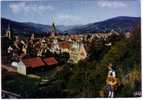 CPSM - Munster - Vue Sur La Ville Et Le Hohneck - Coul - Ann80 - - Munster