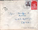 Maroc Morocco Marruecos Lettre Cover Carta Sobre Meknes Ville Nouvelle 01.06.1946 ( Affrt Tour Hassan ). - Lettres & Documents