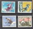 LIECHTENSTEIN SPORTS 1955 NEVER HINGED SET - Unused Stamps