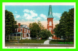 TRENTON, ONTARIO - ST. PETER'S CHURCH AND CONVENT - PHOTO BY SIMMON'S DRUG STORE - - Other & Unclassified