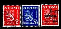 FINLANDE - Y.&T. - 192/3 + 194  --  Cote 2,15 € - Briefmarken