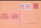 AP - Entier Postal - Carte Postale Avis De Changement D'adresse N° 13 - Chiffre Sur Lion Héraldique - 0,60 C Lilas - NF - Avviso Cambiamento Indirizzo