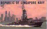 SINGAPOUR NAVY MARINE NATIONALE BATEAU GUERRE 2$ SUPERBE RARE - Armada