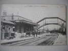 Carte Postale PUTEAUX 92 LA GARE ET LA PASSERELLE TRAIN - Puteaux