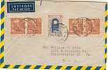 Carta Aerea SUECIA 1941 A Estados Unidos - Storia Postale