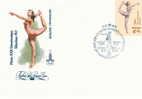 GYMNASTIQUE FDC 1980 JEUX OLYMPIQUES DE MOSCOU - Gymnastics