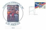 GYMNASTIQUE FDC 1984 USA JEUX OLYMPIQUES DE LOS ANGELES - Ginnastica