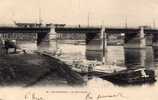 94 IVRY SUR SEINE Pont D´ Ivry, Animée, Déchargement De Péniche, Petit Plan, Ed Breger 20, Dos 1900 - Ivry Sur Seine