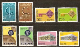 CEPT Ijsland Islande Yvertn° 359-60 364-65 372-73 Et 383-84 *** MNH Cote 17,50 Euro - Unused Stamps