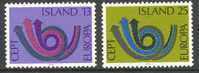 Ijsland Islande Yvertn° 424-25 *** MNH Cept 1973 Cote 7 Euro - Nuovi