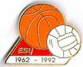 Esy.1962-1992. Ballon De Basket Et Balle De Volley - Pallacanestro