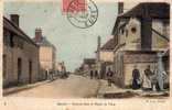 27 BUEIL (envs Pacy Sur Eure) Grande Rue, Route De Pacy, Fontaine, Animée, Colorisée, Ed BJC 8, 1904 - Pacy-sur-Eure