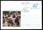 Romania Postal Stationery,rugby Nice Postmark,2003. - Rugby