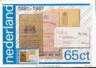 PAYS BAS CARTE MAXIMUM NUM.YVERT 1152 CENT ANS DE SERVICE POSTAL - Cartes-Maximum (CM)