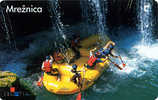 Croatia - Croatie - Kroatien -  Boat - Waterfall -  Waterfalls - Rafting - Radeau - Rowing - Croatian Chip Card MREŽNICA - Croatie