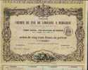 RARE  : CHEMIN DE FER DE LIBOURNE A BERGERAC  ( 1863 ) - Ferrocarril & Tranvías