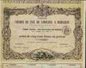 RARE : CHEMIN DE FER DE LIBOURNE A BERGERAC  ( 1863 ) - Railway & Tramway