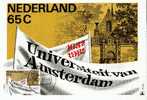 PAYS BAS CARTE MAXIMUM NUM.YVERT 1171  UNIVERSITE AMSTERDAM - Maximum Cards