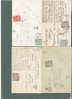 LOT DE 4 CARTES POSTALE TAXER - 1859-1959 Usados