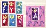 1987  World Champ.Gymnastics-Artistic 6v+S/S-MNH  BULGARIA - Gymnastique