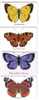 Fauna - Faune - Butterfly - Papillon - Butterflies - Schmetterling - Mariposa - Farfalla - Papillons - Germany Set Of 4. - Papillons