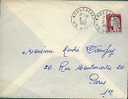 France N° 1263 : Marianne De Décaris / Lettre Du 9-1-62 - Obl à Brousseval - Haute-Marne - 1960 Marianne Of Decaris