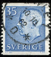 Pays : 452,04 (Suède : Gustave VI Adolphe)  Yvert Et Tellier N° :  467 (o) - Used Stamps