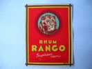 Etiquette Ancienne RHUM RANGO Supérieur Vieux - Rum