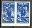 TURKEY YOUTH CONGRESS 1950, IMPERFORATED PAIR, NEVER HINGED! - Ungebraucht