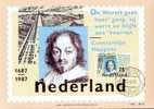 PAYS BAS CARTE MAXIMUM NUM.YVERT 1284 LITTERATURE HUYGENS - Cartoline Maximum