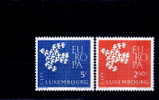 Luxembourg Yv.no.601/2 Neufs** Europa 1961 - Unused Stamps