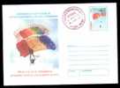 Postal Stationery 127/2000 With Parachutting+ Rare Postmark Red. - Parachutespringen
