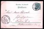 Germany 1897 Stationery Pc Mailed. - Other & Unclassified