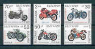 SERIE TIMBRES La BULGARIE MOTOS HARLEY BMW LAIRIN NORTON GILERA PUCH MNH - Motos