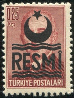 Pays : 489,1 (Turquie : République)  Yvert Et Tellier N° : S   37 (**) - Timbres De Service