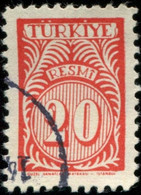 Pays : 489,1 (Turquie : République)  Yvert Et Tellier N° : S   48 (o) - Timbres De Service