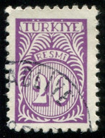 Pays : 489,1 (Turquie : République)  Yvert Et Tellier N° : S   59 (o) - Official Stamps
