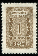 Pays : 489,1 (Turquie : République)  Yvert Et Tellier N° : S   74 (*) - Timbres De Service