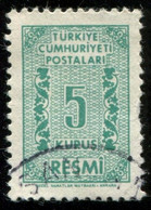 Pays : 489,1 (Turquie : République)  Yvert Et Tellier N° : S   75 (o) - Official Stamps