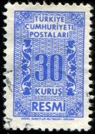 Pays : 489,1 (Turquie : République)  Yvert Et Tellier N° : S   79 (o) - Official Stamps