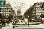 PARIS La Rue Soufflot Et Le Panthéon (carte Photo) - Panthéon