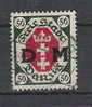 Dantzig 1921 Dienstmark VFU/gest/obl - Dienstzegels