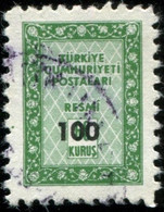 Pays : 489,1 (Turquie : République)  Yvert Et Tellier N° : S   81 (o) - Timbres De Service