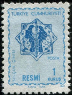 Pays : 489,1 (Turquie : République)  Yvert Et Tellier N° : S  105 (o) - Official Stamps