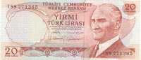 TURQUIE   20 Lirasi  Non Daté (1971-1982)  Pick 187b   *****BILLET  NEUF***** - Turquia