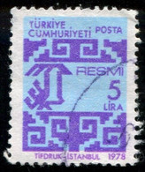 Pays : 489,1 (Turquie : République)  Yvert Et Tellier N° : S  146 (o) - Dienstzegels