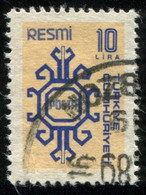 Pays : 489,1 (Turquie : République)  Yvert Et Tellier N° : S  156 (o) - Official Stamps